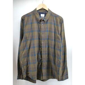 Paul Smith Tailored Fit Plaid Shirt Cotton‎ 2XL XXL Brown Green